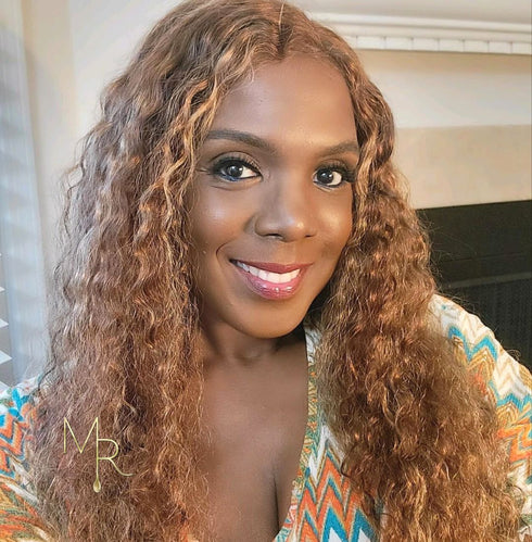 Maganda Rain #4/27 Pre-Plucked 13x4 Full Frontal Water Wave Wig