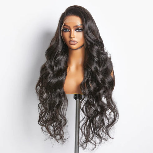 Maganda Rain HD Full Frontal Lace 200% Density Body Wave Glueless Wig