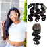 Maganda Rain Luxury Body Wave 3 Bundles with 4x4 Transparent Closure