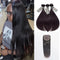 Maganda Rain Mink Straight 3 bundles with 5x5 HD lace closure