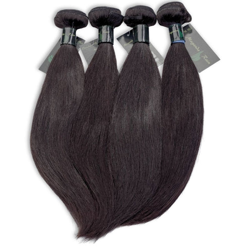 Maganda Rain 100% Virgin Human Hair Straight 4 Bundles