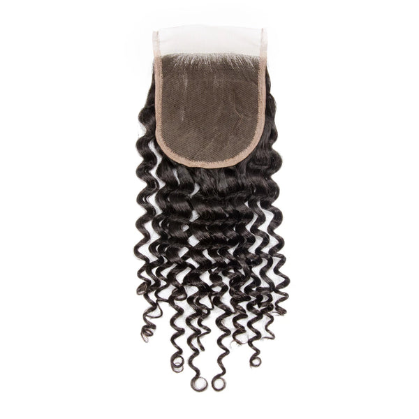 Maganda Rain Deep Curly 4x4 Transparent Lace Closure