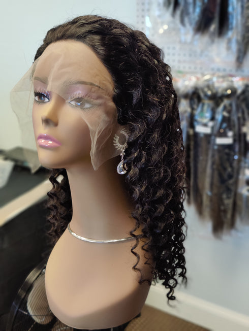 Maganda Rain 13x4 Transparent Lace Deep Curly Wig