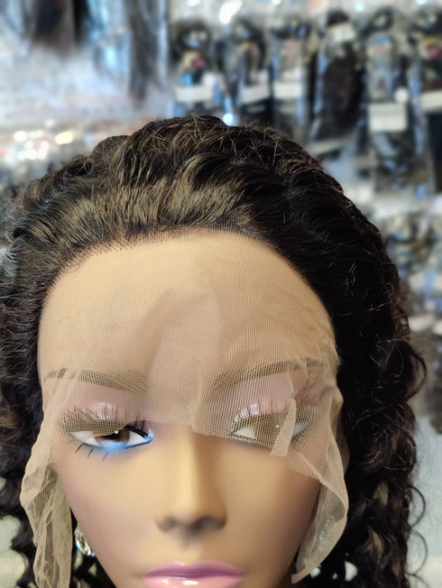 Maganda Rain 13x4 Transparent Lace Deep Curly Wig