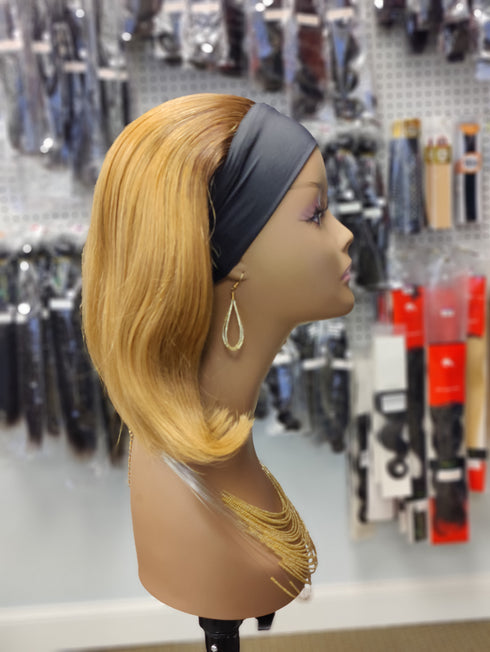 Maganda Rain 12" #T4/27 Straight Ready To Wear Headband Wig