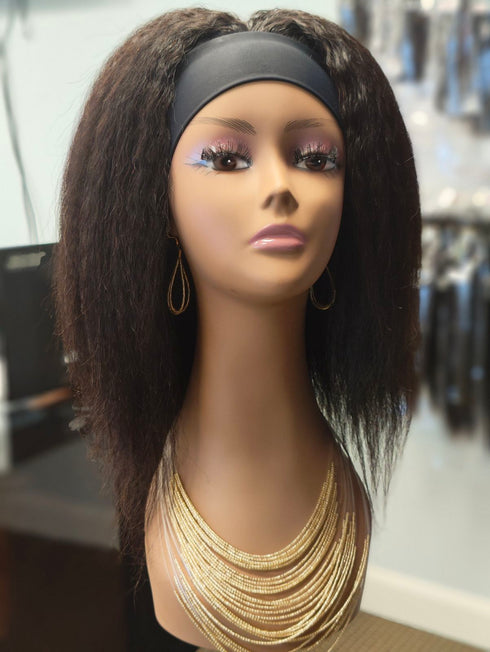 Maganda Rain 12" Kinky Straight Ready To Wear Headband Wig