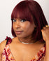 Ready-To-Wear Reddish Purple #99J Yaki Straight Lace Bob Wig with Bangs