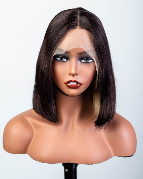 Maganda Rain Peekaboo T-Part Straight Bob Glueless Wig