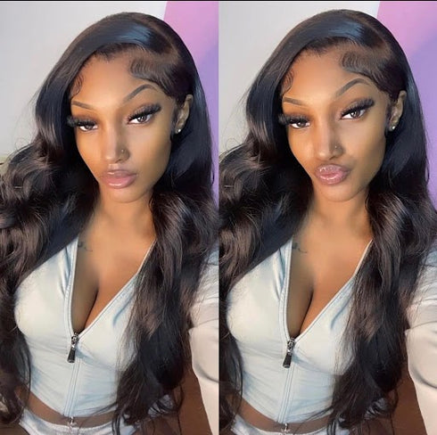Maganda Rain HD Full Frontal Lace 200% Density Body Wave Glueless Wig