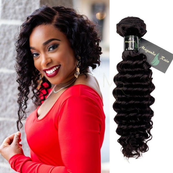 Maganda Rain 100% Virgin Human Hair Deep Curly Bundle