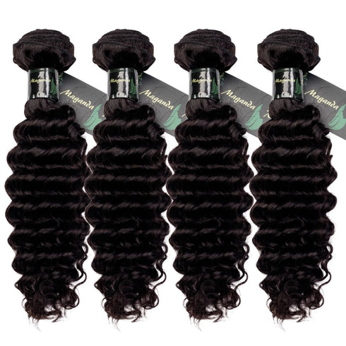 Maganda Rain 100% Virgin Human Hair Deep Curly 4 Bundles