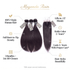 Maganda Rain Mink Straight 3 bundles with 2x6 HD closure product highlights infographic